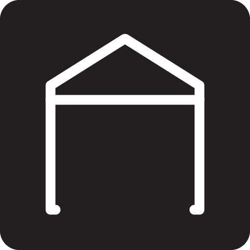 Icon Faltzelt Dachform eine Seite Vordach