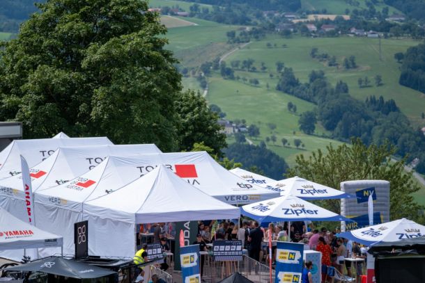 LUXEA Faltzelt VeroTENT bei der Tour of Austria am Sonntagberg